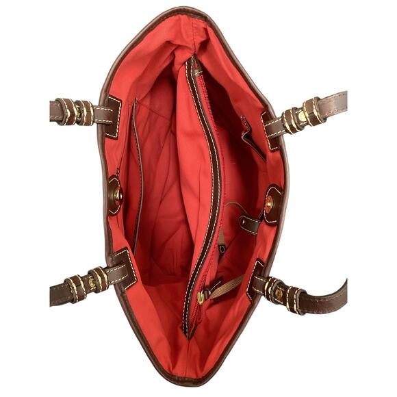 Dooney &Bourke Bag Women’s 1Size Lee Tote Nylon+Suede+Smooth Leather Zebra Cool! - Picture 8 of 9